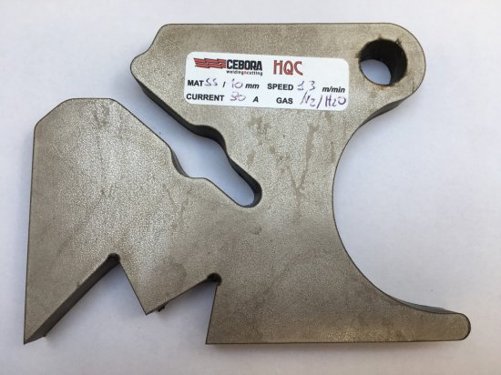 Samples of CNC plasma cuts