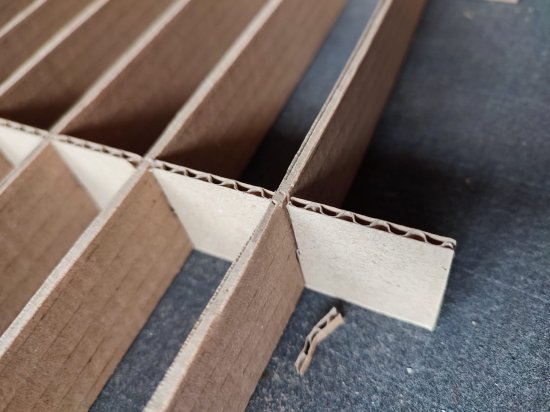 Cut cardboard with CNC plotter